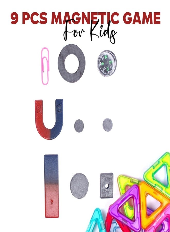 غلان لعبة مغناطيسية من 9 قطع من GLAN | لعبة مغناطيسية بأشكال مختلفة للأطفال من الأولاد والبنات - Image 3